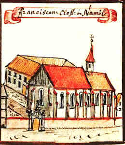 Francisc. Clost. in Namsl. - Klasztor Franciszkanw, widok oglny